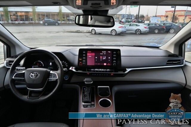 2023 Toyota Sienna XLE Hybrid / AWD / Power & Heated Leather Seats / Sunroof / Adaptive Cruise / Lane Depart & Blind Spot Alert / Apple CarPlay & Android Auto / Back Up Camera / Rear Captain Chairs / 3rd Row / 36 MPG / 1-Owner Wasilla AK