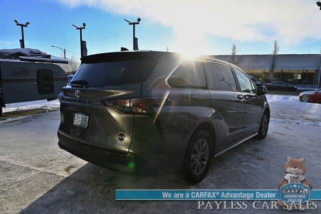 2023 Toyota Sienna XLE Hybrid / AWD / Power & Heated Leather Seats / Sunroof / Adaptive Cruise / Lane Depart & Blind Spot Alert / Apple CarPlay & Android Auto / Back Up Camera / Rear Captain Chairs / 3rd Row / 36 MPG / 1-Owner Anchorage AK 2023 Toyota Sienna XLE Hybrid / AWD / Power & Heated Leather Seats / Sunroof / Adaptive Cruise / Lane Depart & Blind Spot Alert / Apple CarPlay & Android Auto / Back Up Camera / Rear Captain Chairs / 3rd Row / 36 MPG / 1-Owner Anchorage AK