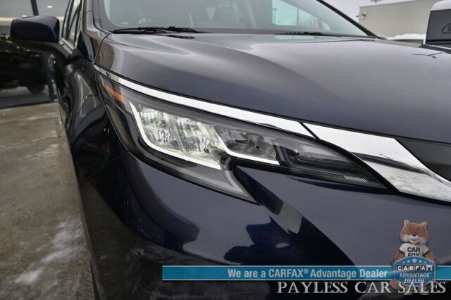 2023 Toyota Sienna XLE Hybrid / AWD / Power & Heated Leather Seats / Sunroof / Adaptive Cruise / Lane Depart & Blind Spot Alert / Apple CarPlay & Android Auto / Back Up Camera / Rear Captain Chairs / 3rd Row / 36 MPG / 1-Owner Wasilla AK