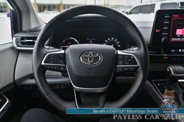 2023 Toyota Sienna XLE Hybrid / AWD / Power & Heated Leather Seats / Sunroof / Adaptive Cruise / Lane Depart & Blind Spot Alert / Apple CarPlay & Android Auto / Back Up Camera / Rear Captain Chairs / 3rd Row / 36 MPG / 1-Owner Wasilla AK