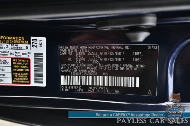 2023 Toyota Sienna XLE Hybrid / AWD / Power & Heated Leather Seats / Sunroof / Adaptive Cruise / Lane Depart & Blind Spot Alert / Apple CarPlay & Android Auto / Back Up Camera / Rear Captain Chairs / 3rd Row / 36 MPG / 1-Owner Wasilla AK