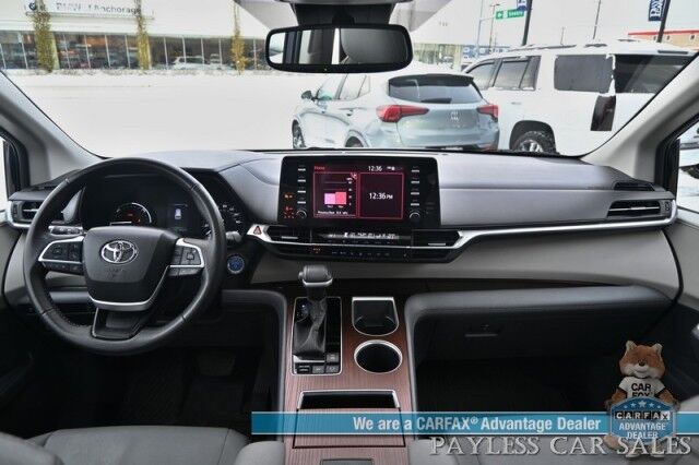 2023 Toyota Sienna XLE Hybrid / AWD / Power & Heated Leather Seats / Sunroof / Adaptive Cruise / Lane Depart & Blind Spot Alert / Apple CarPlay & Android Auto / Back Up Camera / Rear Captain Chairs / 3rd Row / 36 MPG / 1-Owner Wasilla AK