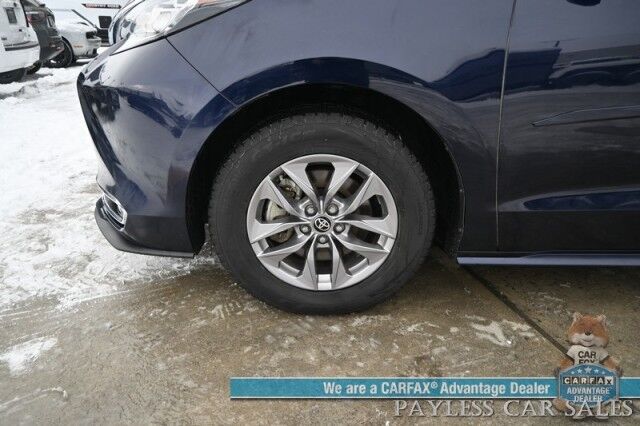 2023 Toyota Sienna XLE Hybrid / AWD / Power & Heated Leather Seats / Sunroof / Adaptive Cruise / Lane Depart & Blind Spot Alert / Apple CarPlay & Android Auto / Back Up Camera / Rear Captain Chairs / 3rd Row / 36 MPG / 1-Owner Wasilla AK