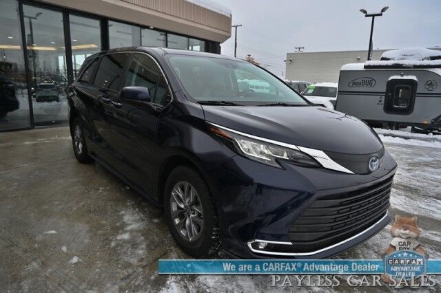 2023 Toyota Sienna XLE Hybrid / AWD / Power & Heated Leather Seats / Sunroof / Adaptive Cruise / Lane Depart & Blind Spot Alert / Apple CarPlay & Android Auto / Back Up Camera / Rear Captain Chairs / 3rd Row / 36 MPG / 1-Owner Anchorage AK 2023 Toyota Sienna XLE Hybrid / AWD / Power & Heated Leather Seats / Sunroof / Adaptive Cruise / Lane Depart & Blind Spot Alert / Apple CarPlay & Android Auto / Back Up Camera / Rear Captain Chairs / 3rd Row / 36 MPG / 1-Owner Anchorage AK