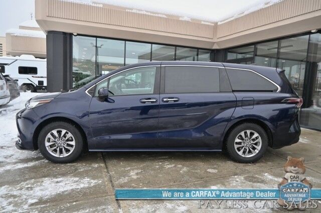 2023 Toyota Sienna XLE Hybrid / AWD / Power & Heated Leather Seats / Sunroof / Adaptive Cruise / Lane Depart & Blind Spot Alert / Apple CarPlay & Android Auto / Back Up Camera / Rear Captain Chairs / 3rd Row / 36 MPG / 1-Owner Wasilla AK