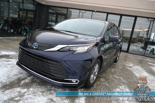 2023 Toyota Sienna XLE Hybrid / AWD / Power & Heated Leather Seats / Sunroof / Adaptive Cruise / Lane Depart & Blind Spot Alert / Apple CarPlay & Android Auto / Back Up Camera / Rear Captain Chairs / 3rd Row / 36 MPG / 1-Owner Anchorage AK 2023 Toyota Sienna XLE Hybrid / AWD / Power & Heated Leather Seats / Sunroof / Adaptive Cruise / Lane Depart & Blind Spot Alert / Apple CarPlay & Android Auto / Back Up Camera / Rear Captain Chairs / 3rd Row / 36 MPG / 1-Owner Anchorage AK