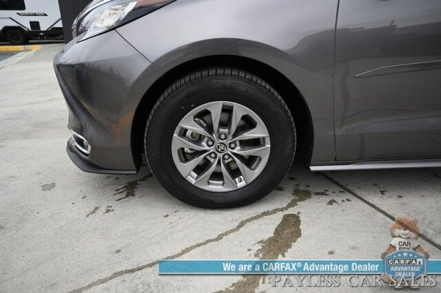 2023 Toyota Sienna XLE Hybrid / AWD / Power & Heated Leather Seats / Sunroof / Adaptive Cruise / Lane Depart & Blind Spot Alert / Apple CarPlay & Android Auto / Back Up Camera / Rear Captain Chairs / 3rd Row / 36 MPG / 1-Owner Wasilla AK