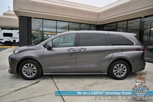 2023 Toyota Sienna XLE Hybrid / AWD / Power & Heated Leather Seats / Sunroof / Adaptive Cruise / Lane Depart & Blind Spot Alert / Apple CarPlay & Android Auto / Back Up Camera / Rear Captain Chairs / 3rd Row / 36 MPG / 1-Owner Anchorage AK