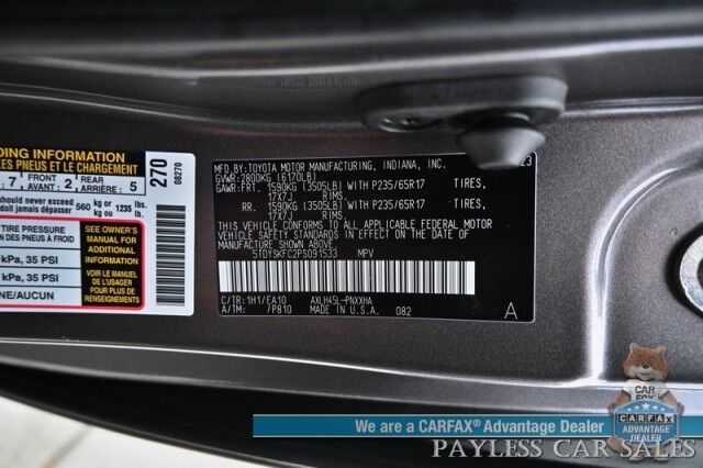 2023 Toyota Sienna XLE Hybrid / AWD / Power & Heated Leather Seats / Sunroof / Adaptive Cruise / Lane Depart & Blind Spot Alert / Apple CarPlay & Android Auto / Back Up Camera / Rear Captain Chairs / 3rd Row / 36 MPG / 1-Owner Wasilla AK