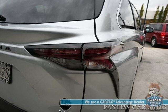 2023 Toyota Sienna XLE Hybrid / AWD / Power & Heated Leather Seats / Sunroof / Adaptive Cruise / Lane Depart & Blind Spot Alert / Apple CarPlay & Android Auto / Back Up Camera / Rear Captain Chairs / 3rd Row / 36 MPG / 1-Owner Anchorage AK