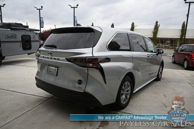 2023 Toyota Sienna XLE Hybrid / AWD / Power & Heated Leather Seats / Sunroof / Adaptive Cruise / Lane Depart & Blind Spot Alert / Apple CarPlay & Android Auto / Back Up Camera / Rear Captain Chairs / 3rd Row / 36 MPG / 1-Owner Wasilla AK