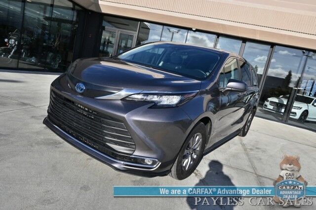 2023 Toyota Sienna XLE Hybrid / AWD / Power & Heated Leather Seats / Sunroof / Adaptive Cruise / Lane Depart & Blind Spot Alert / Apple CarPlay & Android Auto / Back Up Camera / Rear Captain Chairs / 3rd Row / 36 MPG / 1-Owner Anchorage AK