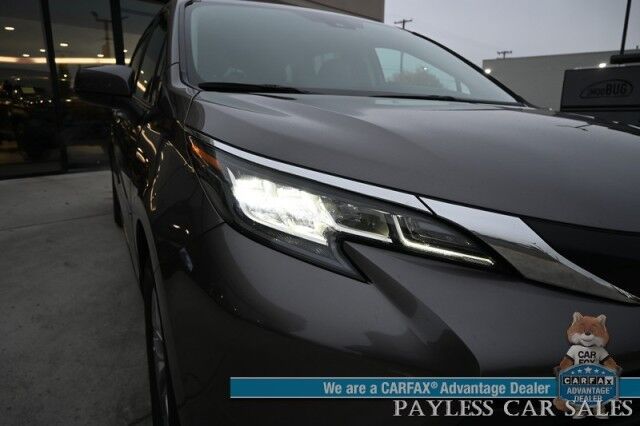 2023 Toyota Sienna XLE Hybrid / AWD / Power & Heated Leather Seats / Sunroof / Adaptive Cruise / Lane Depart & Blind Spot Alert / Apple CarPlay & Android Auto / Back Up Camera / Rear Captain Chairs / 3rd Row / 36 MPG / 1-Owner Anchorage AK 2023 Toyota Sienna XLE Hybrid / AWD / Power & Heated Leather Seats / Sunroof / Adaptive Cruise / Lane Depart & Blind Spot Alert / Apple CarPlay & Android Auto / Back Up Camera / Rear Captain Chairs / 3rd Row / 36 MPG / 1-Owner Anchorage AK