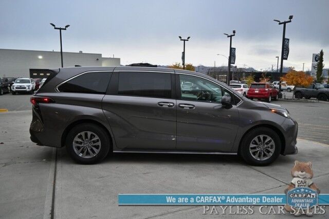 2023 Toyota Sienna XLE Hybrid / AWD / Power & Heated Leather Seats / Sunroof / Adaptive Cruise / Lane Depart & Blind Spot Alert / Apple CarPlay & Android Auto / Back Up Camera / Rear Captain Chairs / 3rd Row / 36 MPG / 1-Owner Anchorage AK 2023 Toyota Sienna XLE Hybrid / AWD / Power & Heated Leather Seats / Sunroof / Adaptive Cruise / Lane Depart & Blind Spot Alert / Apple CarPlay & Android Auto / Back Up Camera / Rear Captain Chairs / 3rd Row / 36 MPG / 1-Owner Anchorage AK