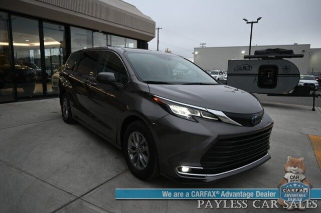 2023 Toyota Sienna XLE Hybrid / AWD / Power & Heated Leather Seats / Sunroof / Adaptive Cruise / Lane Depart & Blind Spot Alert / Apple CarPlay & Android Auto / Back Up Camera / Rear Captain Chairs / 3rd Row / 36 MPG / 1-Owner Anchorage AK 2023 Toyota Sienna XLE Hybrid / AWD / Power & Heated Leather Seats / Sunroof / Adaptive Cruise / Lane Depart & Blind Spot Alert / Apple CarPlay & Android Auto / Back Up Camera / Rear Captain Chairs / 3rd Row / 36 MPG / 1-Owner Anchorage AK
