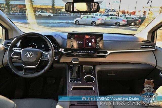2023 Toyota Sienna XLE Hybrid / AWD / Power & Heated Leather Seats / Sunroof / Adaptive Cruise / Lane Depart & Blind Spot Alert / Apple CarPlay & Android Auto / Back Up Camera / Rear Captain Chairs / 3rd Row / 36 MPG / 1-Owner Anchorage AK 2023 Toyota Sienna XLE Hybrid / AWD / Power & Heated Leather Seats / Sunroof / Adaptive Cruise / Lane Depart & Blind Spot Alert / Apple CarPlay & Android Auto / Back Up Camera / Rear Captain Chairs / 3rd Row / 36 MPG / 1-Owner Anchorage AK