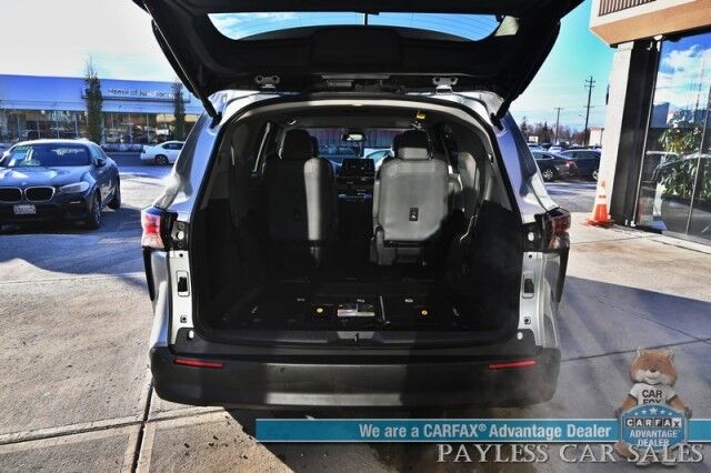 2023 Toyota Sienna XLE Hybrid / AWD / Power & Heated Leather Seats / Sunroof / Adaptive Cruise / Lane Depart & Blind Spot Alert / Apple CarPlay & Android Auto / Back Up Camera / Rear Captain Chairs / 3rd Row / 36 MPG / 1-Owner Anchorage AK 2023 Toyota Sienna XLE Hybrid / AWD / Power & Heated Leather Seats / Sunroof / Adaptive Cruise / Lane Depart & Blind Spot Alert / Apple CarPlay & Android Auto / Back Up Camera / Rear Captain Chairs / 3rd Row / 36 MPG / 1-Owner Anchorage AK