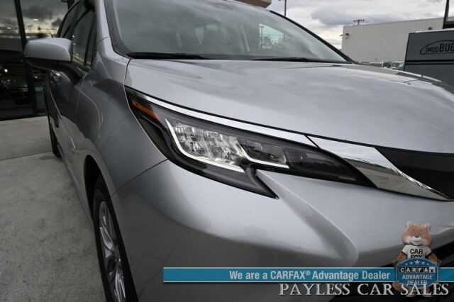 2023 Toyota Sienna XLE Hybrid / AWD / Power & Heated Leather Seats / Sunroof / Adaptive Cruise / Lane Depart & Blind Spot Alert / Rear Captain Chairs / 3rd Row / Apple CarPlay & Android Auto / Back Up Camera / 36 MPG / 1-Owner Anchorage AK
