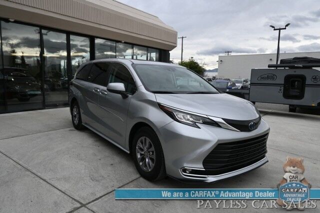 2023 Toyota Sienna XLE Hybrid / AWD / Power & Heated Leather Seats / Sunroof / Adaptive Cruise / Lane Depart & Blind Spot Alert / Rear Captain Chairs / 3rd Row / Apple CarPlay & Android Auto / Back Up Camera / 36 MPG / 1-Owner Anchorage AK