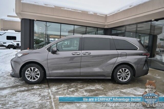 2023 Toyota Sienna XLE Hybrid / AWD / Power & Heated Leather Seats / Sunroof / Adaptive Cruise / Lane Depart & Blind Spot Alert / Rear Captain Chairs / 3rd Row / Apple CarPlay & Android Auto / Back Up Camera / 36 MPG / 1-Owner Anchorage AK