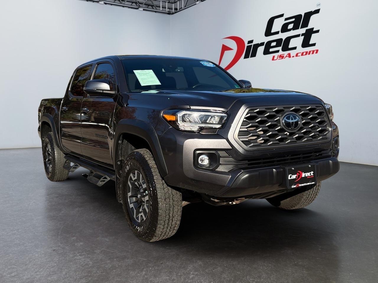 2023 Toyota Tacoma 4WD TRD Off Road, RUNNING BOARDS, TOW PACKAGE, FENDER FLARES, POWER TAILGATE, BACKUP CAMERA WITH PARKING SENSORS, NAVIGATION, KEYLESS START, ONLY 1 OWNER, CLEAN CARFAX, THIS TRUCK IS LIKE BRAND NEW!