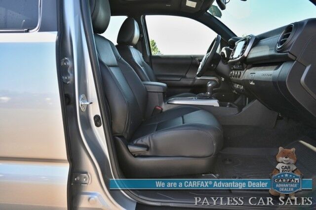 2023 Toyota Tacoma Limited / 4X4 / Crew Cab / Blackout Pkg / Power & Heated Leather Seats / NAV / JBL Speakers / Sunroof / Adaptive Cruise / Lane Departure & Blind Spot /Apple CarPlay & Android Auto / Back Up Camera / Bed Liner / Tow Pkg Anchorage AK