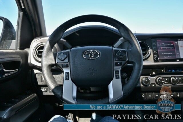 2023 Toyota Tacoma Limited / 4X4 / Crew Cab / Blackout Pkg / Power & Heated Leather Seats / NAV / JBL Speakers / Sunroof / Adaptive Cruise / Lane Departure & Blind Spot /Apple CarPlay & Android Auto / Back Up Camera / Bed Liner / Tow Pkg Anchorage AK