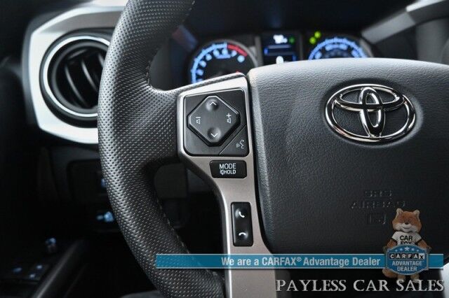 2023 Toyota Tacoma Limited / 4X4 / Crew Cab / Blackout Pkg / Power & Heated Leather Seats / NAV / JBL Speakers / Sunroof / Adaptive Cruise / Lane Departure & Blind Spot /Apple CarPlay & Android Auto / Back Up Camera / Bed Liner / Tow Pkg Anchorage AK
