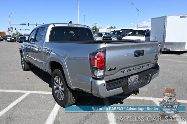 2023 Toyota Tacoma Limited / 4X4 / Crew Cab / Blackout Pkg / Power & Heated Leather Seats / NAV / JBL Speakers / Sunroof / Adaptive Cruise / Lane Departure & Blind Spot /Apple CarPlay & Android Auto / Back Up Camera / Bed Liner / Tow Pkg Anchorage AK