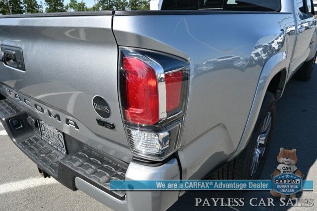2023 Toyota Tacoma Limited / 4X4 / Crew Cab / Blackout Pkg / Power & Heated Leather Seats / NAV / JBL Speakers / Sunroof / Adaptive Cruise / Lane Departure & Blind Spot /Apple CarPlay & Android Auto / Back Up Camera / Bed Liner / Tow Pkg Anchorage AK