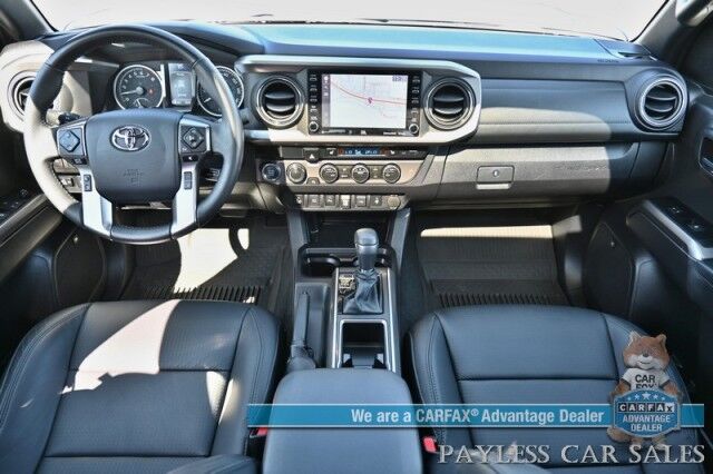 2023 Toyota Tacoma Limited / 4X4 / Crew Cab / Blackout Pkg / Power & Heated Leather Seats / NAV / JBL Speakers / Sunroof / Adaptive Cruise / Lane Departure & Blind Spot /Apple CarPlay & Android Auto / Back Up Camera / Bed Liner / Tow Pkg Anchorage AK