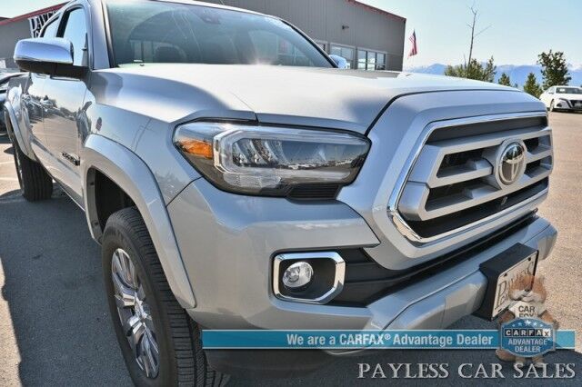 2023 Toyota Tacoma Limited / 4X4 / Crew Cab / Blackout Pkg / Power & Heated Leather Seats / NAV / JBL Speakers / Sunroof / Adaptive Cruise / Lane Departure & Blind Spot /Apple CarPlay & Android Auto / Back Up Camera / Bed Liner / Tow Pkg Anchorage AK