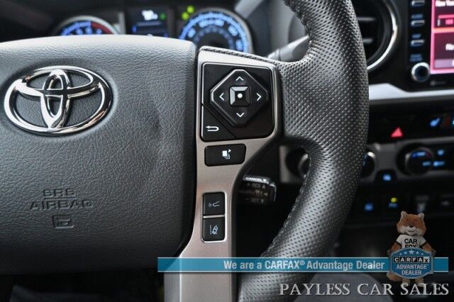 2023 Toyota Tacoma Limited / 4X4 / Crew Cab / Blackout Pkg / Power & Heated Leather Seats / NAV / JBL Speakers / Sunroof / Adaptive Cruise / Lane Departure & Blind Spot /Apple CarPlay & Android Auto / Back Up Camera / Bed Liner / Tow Pkg Anchorage AK