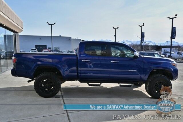 2023 Toyota Tacoma Limited / 4X4 / Crew Cab / Lifted / Power & Heated Leather Seats / Navigation / Sunroof / JBL Speakers / Adaptive Cruise Control / Lane Departure & Blind Spot Alert / Apple CarPlay & Android Auto / Back Up Camera / 1-Owner Anchorage AK
