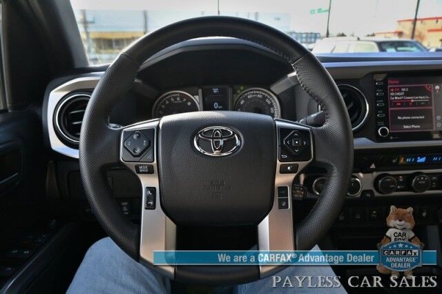 2023 Toyota Tacoma Limited / 4X4 / Crew Cab / Lifted / Power & Heated Leather Seats / Navigation / Sunroof / JBL Speakers / Adaptive Cruise Control / Lane Departure & Blind Spot Alert / Apple CarPlay & Android Auto / Back Up Camera / 1-Owner Anchorage AK