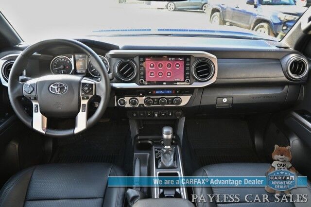2023 Toyota Tacoma Limited / 4X4 / Crew Cab / Lifted / Power & Heated Leather Seats / Navigation / Sunroof / JBL Speakers / Adaptive Cruise Control / Lane Departure & Blind Spot Alert / Apple CarPlay & Android Auto / Back Up Camera / 1-Owner Anchorage AK