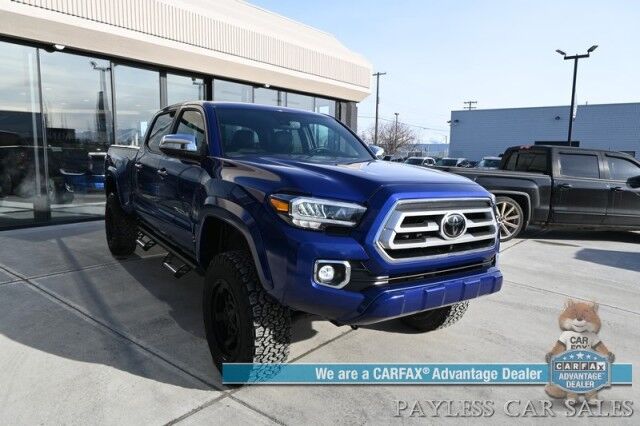 2023 Toyota Tacoma Limited / 4X4 / Crew Cab / Lifted / Power & Heated Leather Seats / Navigation / Sunroof / JBL Speakers / Adaptive Cruise Control / Lane Departure & Blind Spot Alert / Apple CarPlay & Android Auto / Back Up Camera / 1-Owner Anchorage AK