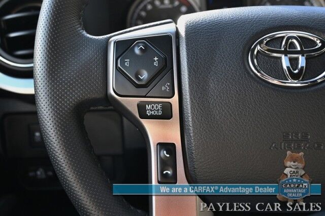 2023 Toyota Tacoma Limited / 4X4 / Crew Cab / Lifted / Power & Heated Leather Seats / Navigation / Sunroof / JBL Speakers / Adaptive Cruise Control / Lane Departure & Blind Spot Alert / Apple CarPlay & Android Auto / Back Up Camera / 1-Owner Anchorage AK