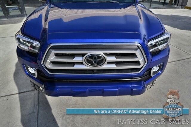 2023 Toyota Tacoma Limited / 4X4 / Crew Cab / Lifted / Power & Heated Leather Seats / Navigation / Sunroof / JBL Speakers / Adaptive Cruise Control / Lane Departure & Blind Spot Alert / Apple CarPlay & Android Auto / Back Up Camera / 1-Owner Anchorage AK
