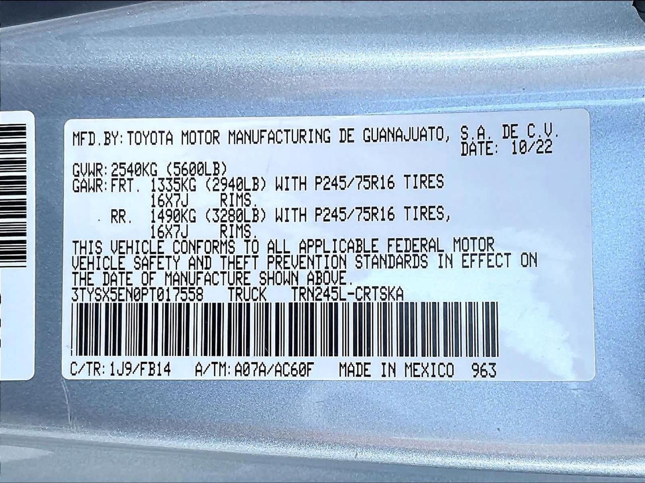 2023 Toyota Tacoma SR Roseville CA