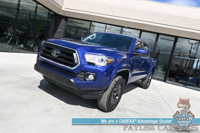 2023 Toyota Tacoma SR5 / 4X4 / Double Cab / Power Driver's Seat / Adaptive Cruise Control & Lane Departure Alert / Apple CarPlay & Android Auto / Back Up Camera / Keyless Entry & Start / Bed Liner / Tow Pkg / 22 MPG / 1-Owner Anchorage AK