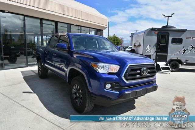 2023 Toyota Tacoma SR5 / 4X4 / Double Cab / Power Driver's Seat / Adaptive Cruise Control & Lane Departure Alert / Apple CarPlay & Android Auto / Back Up Camera / Keyless Entry & Start / Bed Liner / Tow Pkg / 22 MPG / 1-Owner Anchorage AK
