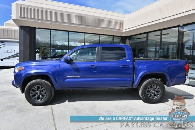 2023 Toyota Tacoma SR5 / 4X4 / Double Cab / Power Driver's Seat / Adaptive Cruise Control & Lane Departure Alert / Apple CarPlay & Android Auto / Back Up Camera / Keyless Entry & Start / Bed Liner / Tow Pkg / 22 MPG / 1-Owner Anchorage AK