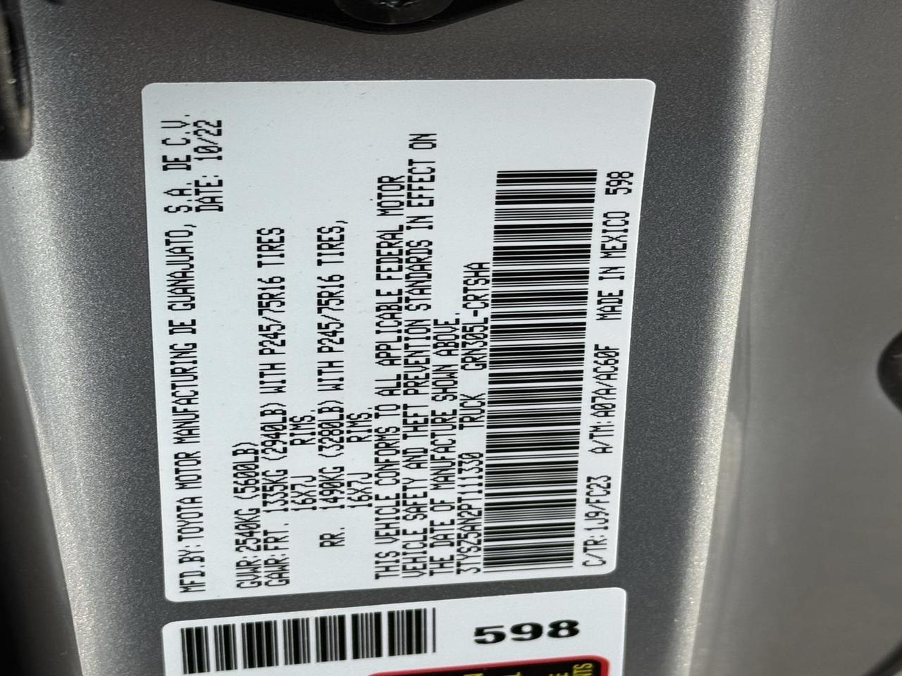 2023 Toyota Tacoma SR5 Fredericksburg VA