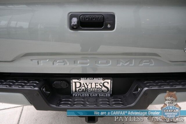 2023 Toyota Tacoma TRD Sport / 4X4 / Advanced Tech Pkg / Double Cab / Power & Heated Leather Seats / Nav / Sunroof / JBL Speakers / Adaptive Cruise / Lane Depart & Blind Spot / Bed Liner / Tonneau Cover / Tow Pkg / 1-Owner Anchorage AK