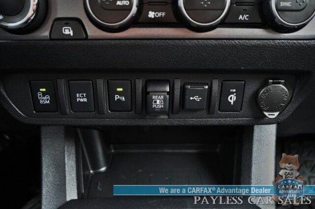 2023 Toyota Tacoma TRD Sport / 4X4 / Advanced Tech Pkg / Double Cab / Power & Heated Leather Seats / Nav / Sunroof / JBL Speakers / Adaptive Cruise / Lane Depart & Blind Spot / Bed Liner / Tonneau Cover / Tow Pkg / 1-Owner Anchorage AK