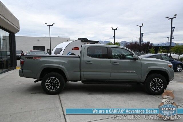 2023 Toyota Tacoma TRD Sport / 4X4 / Advanced Tech Pkg / Double Cab / Power & Heated Leather Seats / Nav / Sunroof / JBL Speakers / Adaptive Cruise / Lane Depart & Blind Spot / Bed Liner / Tonneau Cover / Tow Pkg / 1-Owner Anchorage AK