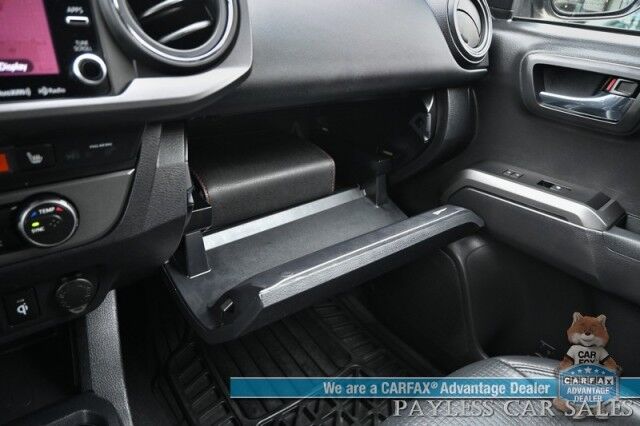 2023 Toyota Tacoma TRD Sport / 4X4 / Advanced Tech Pkg / Double Cab / Power & Heated Leather Seats / Nav / Sunroof / JBL Speakers / Adaptive Cruise / Lane Depart & Blind Spot / Bed Liner / Tonneau Cover / Tow Pkg / 1-Owner Anchorage AK