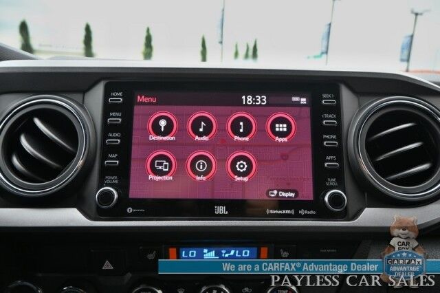 2023 Toyota Tacoma TRD Sport / 4X4 / Advanced Tech Pkg / Double Cab / Power & Heated Leather Seats / Nav / Sunroof / JBL Speakers / Adaptive Cruise / Lane Depart & Blind Spot / Bed Liner / Tonneau Cover / Tow Pkg / 1-Owner Anchorage AK