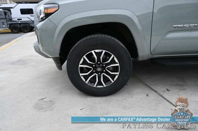 2023 Toyota Tacoma TRD Sport / 4X4 / Advanced Tech Pkg / Double Cab / Power & Heated Leather Seats / Nav / Sunroof / JBL Speakers / Adaptive Cruise / Lane Depart & Blind Spot / Bed Liner / Tonneau Cover / Tow Pkg / 1-Owner Anchorage AK